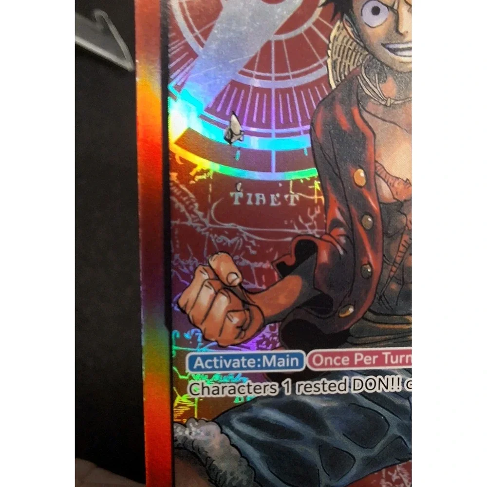 2022 One Piece Monkey D. Luffy PRE ERRATA  holo Foil ST01-001 Pre-errata RARE